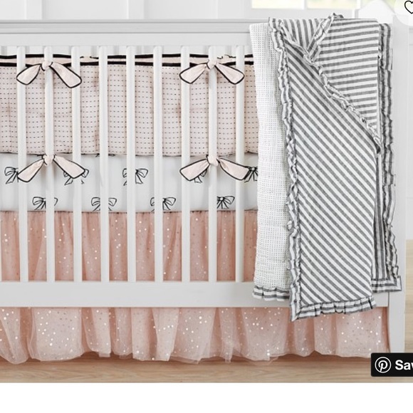 Pottery Barn Other Pottery Barn Kids Em Sparkle Tulle Crib Skirt